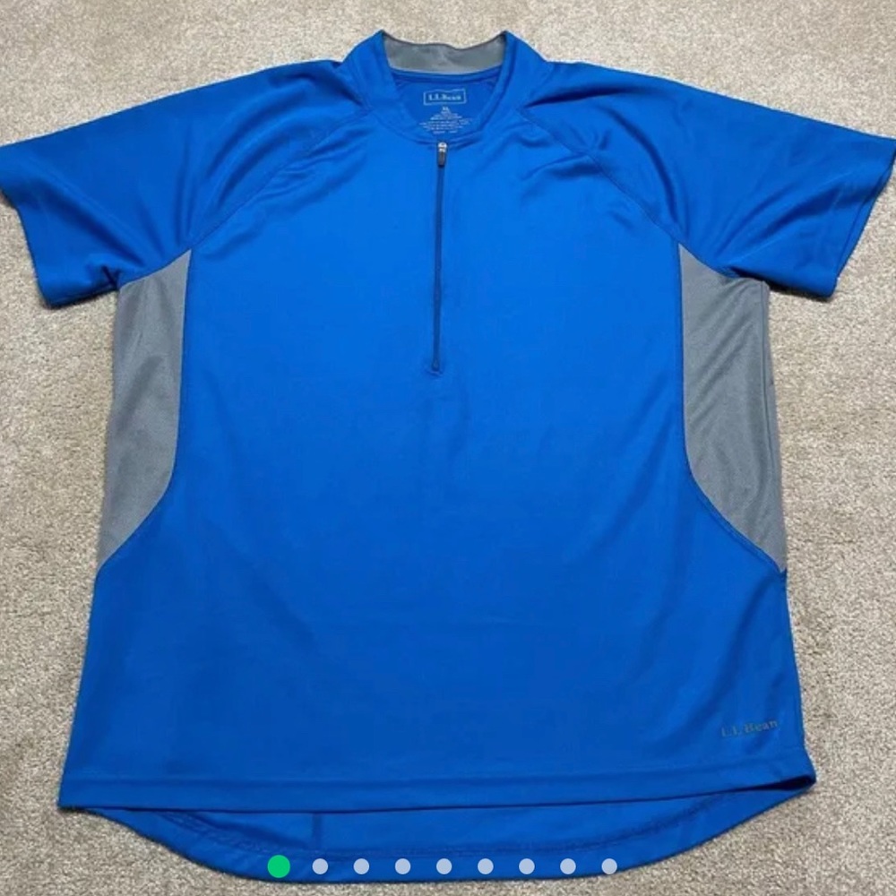 LL Bean biking  shirt . 1/2 zip. XXL